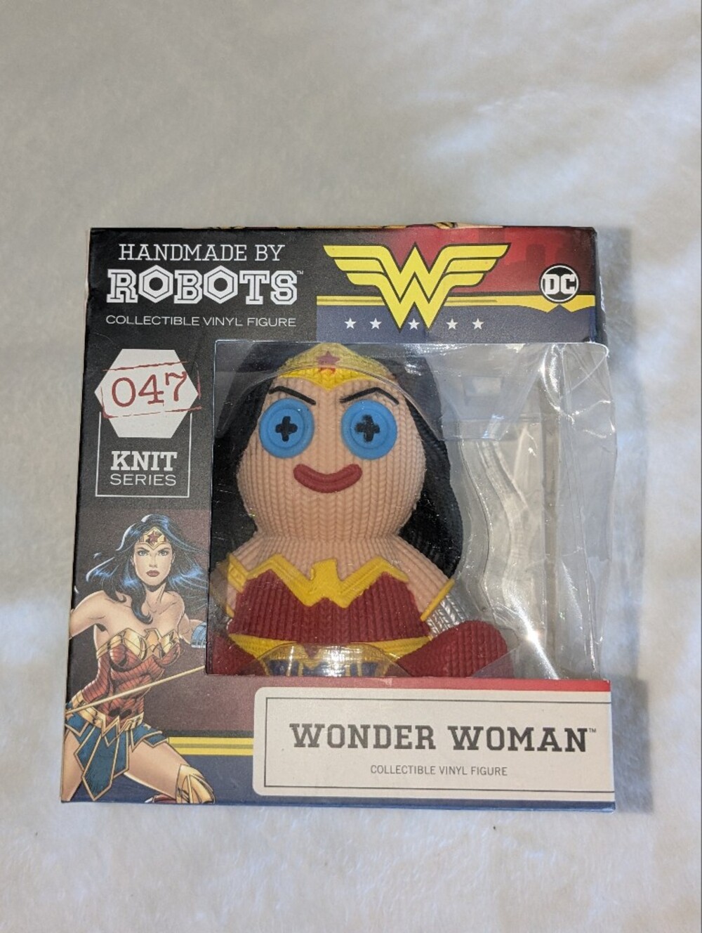 Handmade by Robots Wonder Woman Vinyl Figure Knit Series #047 DC Comics NIB